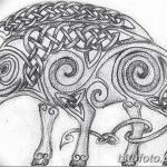 снимка Скици на татуировка на прасе (глиган) от 26.09.2017 г. №030 - Скици на прасе -