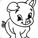 снимка Скици на татуировка на прасе (глиган) от 26.09.2017 г. No 034 - Скици на прасе -