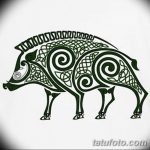 снимка Скици на татуировка на прасе (глиган) от 26.09.2017 г. №044 - Скици на прасе -