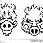 снимка Скици на татуировка на прасе (глиган) от 26.09.2017 г. No 045 - Скици на прасе -