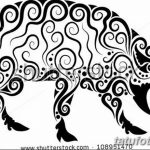 снимка Скици на татуировка на прасе (глиган) от 26.09.2017 г. No 066 - Скици на прасе -