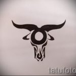 Готина скица за татуировка със снимка на теле - страхотна идея за татуировка на Телец