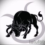 Скица за татуировки на готин Телец - Идея за готини татуировки на Телец