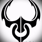 Прилична скица за татуировка Телец - интересна идея за татуировка Телец