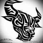 Готина скица за татуировка Телец - Готина идея за татуировка Телец