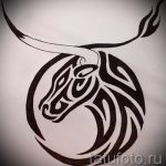 Прилична скица за татуировка Телец - готина идея за татуировка Телец