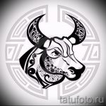 Скица за татуировки на готин Телец - Идея за готини татуировки на Телец