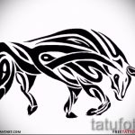 Достоен скица за татуировка със снимка на Телец - готина идея за татуировка Телец