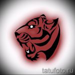 Egy érdekes vázlat a tigris tetoválásról (rajzok a tigris tetováláshoz) - a rajz ötlete