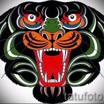 Hűvös vázlat a tigris tetoválás tetoválásról (rajzok tigris tetoválásokhoz) - a rajz ötlete