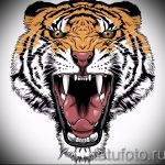 Hűvös tigris tetoválás vázlat (tigris tetoválások tervei) - a rajz ötlete