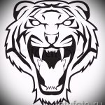Egy érdekes vázlat egy tigris tetoválás tetoválásról (rajzok a tigris tetováláshoz) - a rajz tigris tetoválás vázlatainak egy változata (rajzok a tigris tetováláshoz) egy érdekes tigris tetoválás ötlet létrehozásához