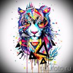 Egy érdekes vázlat egy tigris tetoválás tetoválásról (rajzok egy tigris tetováláshoz) - a rajz tigris tetoválás vázlatainak egy változata (rajzok a tigris tetováláshoz) exkluzív tigris tetoválás ötlet kidolgozásához