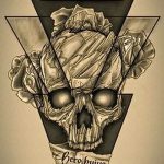 Vázlat egy tetováláshoz háromszöggel - érdekes lehetőség - tatufoto.ru - 37