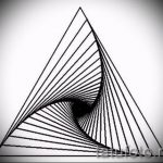 Vázlat egy tetováláshoz háromszöggel - érdekes lehetőség - tatufoto.ru - 12