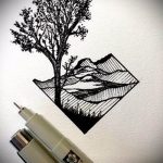 Vázlat egy tetováláshoz háromszöggel - érdekes lehetőség - tatufoto.ru - 9