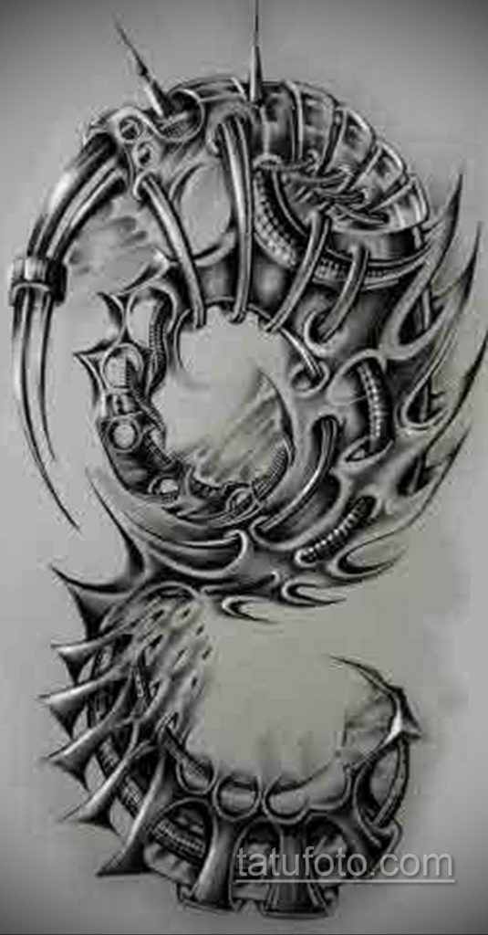 vázlat biomechanikai tetoválás 2019.11.28. №1051 -vázlatos biomechanikai tetoválás