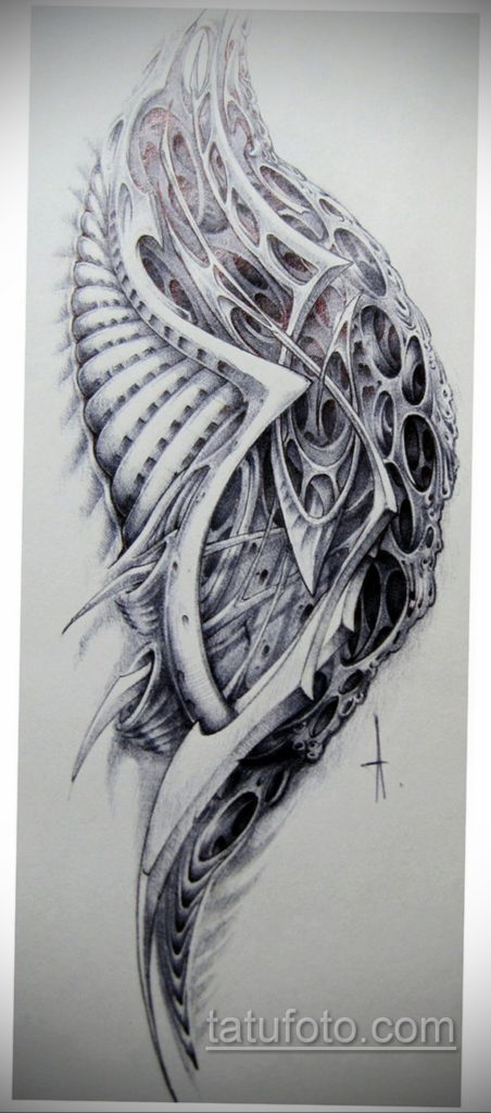 vázlat biomechanika tetoválás 2019.11.28. №1040 -vázlatos biomechanikai tetoválás -