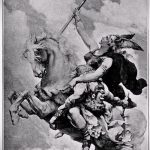 vázlat egy Valkyrie tetoválásról №502 - a kép exkluzív változata, amely sikeresen használható felülvizsgálathoz és alkalmazáshoz, mint Valkyrie tetoválás a hátlapon