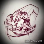 boszorkány tetoválás vázlata №781 - a rajz exkluzív változata, amely könnyen használható felülvizsgálatra és boszorkánytetoválásként történő alkalmazásra a tűzön