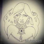 vázlat egy boszorkány tetoválásról # 657 - a minta egyedi változata, amely sikeresen használható a boszorkány tetoválás átalakítására és alkalmazására