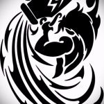 Готина версия на скица на татуировка Водолей - символ на Водолей (съзвездие) - рисунка за татуировка