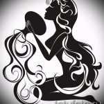 Готина версия на скица на татуировка Водолей - символ на Водолей (съзвездие) - рисунка за татуировка