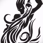 Стилна версия на скица на татуировка Водолей - символ на Водолей (съзвездие) - картина за татуировка