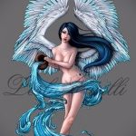 Готина версия на скицата за татуировка Водолей - знакът на Водолей (съзвездие) - рисунка за татуировка