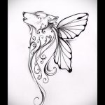 скица на татуировка на вълк # 178 е интересна версия на модела, която може успешно да се използва за трансформиране и прилагане на вълк и вълк като татуировка