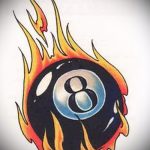 vázlat a nyolc tetoválásról # 501 - a kép hűvös változata, amely jól használható a 8 -as labda átalakítására és alkalmazására