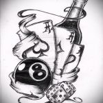 vázlat a nyolc tetoválásról # 639 a rajz érdekes változata, amely sikeresen használható felülvizsgálathoz és tetováláshoz