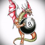 vázlat a tetoválás nyolcas számáról, 382 - a kép hűvös változata, amely sikeresen használható revízióhoz és tetováláshoz 8 labdaként