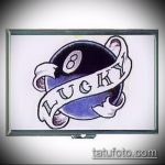 nyolcas tetoválás vázlata №311 - a kép hűvös változata, amely sikeresen használható revízióhoz és tetováláshoz 8 labdaként