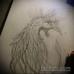 vázlat egy tűzmadár tetoválásról # 535 - a rajz hűvös változata, amely sikeresen használható revízióhoz és tűzmadár lábon való tetoválásához