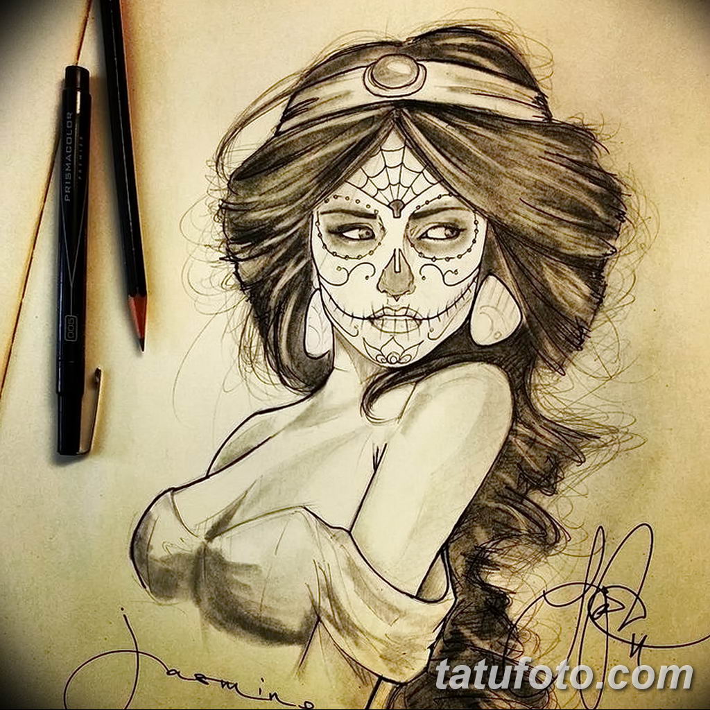 Fotó a jázmin tetoválás vázlatáról 2019.08.22. №008 - jázmin tetoválási vázlat -