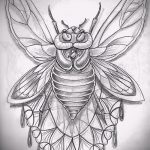 vázlat egy bogár tetoválásról # 224 - a rajz hűvös változata, amely jól használható a bogár átalakítására és tetoválásként való alkalmazására a középső ujjon