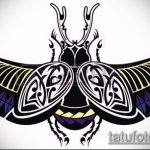 vázlat egy bogár tetoválásról # 755 - a rajz exkluzív változata, amely könnyen használható revízióhoz és tetoválásként bogár rajzolásához a ketrecben