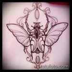 bogár tetoválás vázlata # 141 - a minta egyedi változata, amely sikeresen használható a bogár megváltoztatására és tetoválására a zónán