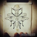 vázlat egy bogár tetoválásról # 525 - a minta exkluzív változata, amely könnyen használható bogár tetoválásként az ujjon