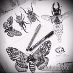 vázlat egy bogár tetoválásról # 484 - a rajz érdekes változata, amely jól használható a ketrecben lévő bogár feldolgozásához és tetoválásához