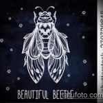 vázlat egy 114 -es számú bogár tetoválásról - a rajz hűvös változata, amely sikeresen használható felülvizsgálathoz és tetováláshoz orrszarvúbogárként