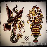 A kígyóvázlat tetoválás méltó változata - kígyóujjú tetováláshoz használható