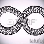 A kígyóvázlat tetoválás érdekes változata - kígyótetováláshoz használható az ujján