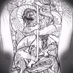 Cool változata kígyó vázlat tetoválás - lehet használni kígyók kép tetoválás