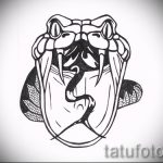 A kígyóvázlat tetoválás egyedülálló változata - kígyótetováláshoz használható a csuklón