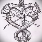 A kígyóvázlat tetoválás méltó változata - kígyónyak tetováláshoz használható