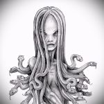 A kígyóvázlat tetoválás megfelelő változata - női kígyó tetováláshoz használható