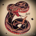 Stílusos változata kígyó vázlat tetoválás - lehet használni a régi iskola kígyó tetoválás