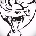 A kígyóvázlat tetoválás hűvös változata - kígyótetováláshoz használható az ujján